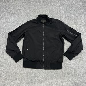 Banana Republic Bomber Jacket Mens Small WR Motion Tech Water Resistant‎ Zip